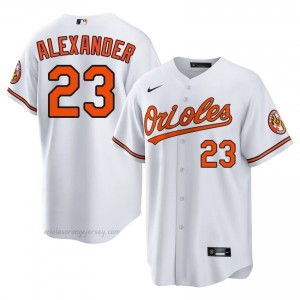 Blaze Alexander #23 White BAL Orioles Men Limited Embroidery Baseball Jersey 8yF3OK74