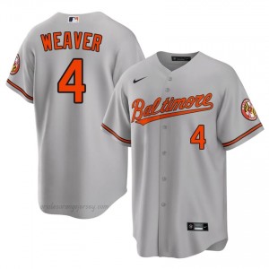 Men Earl Weaver #4 Gray Baltimore Authentic Stitch Baseball Jersey 1w0b1336