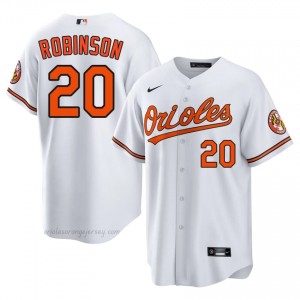 Frank Robinson #20 White BAL Orioles Men Limited Embroidery Baseball Jersey 4Bu21A71