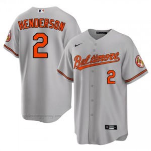 Baltimore #2 Gunnar Henderson Gray Men Player Stitch Baseball Jersey 8ly43i17