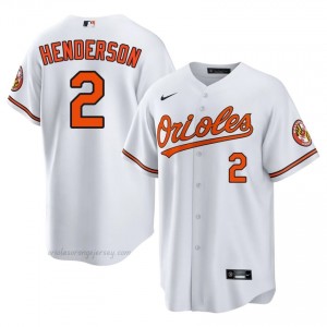 #2 Gunnar Henderson White BAL Orioles Men Gameday Embroidery Baseball Jersey Q05iw611