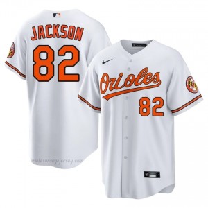 Men Jeremiah Jackson #82 White Baltimore Orioles Game Embroidery Baseball Jersey kGqV1V40