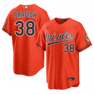 Men Kyle Bradish #38 Orange Baltimore Authentic Stitch Baseball Jersey Kr615110