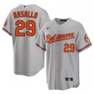 #29 Samuel Basallo Gray Baltimore O's Men Official Stitch Baseball Jersey 32M10S19