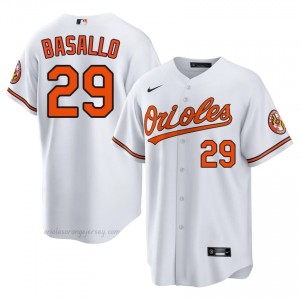 Men Samuel Basallo #29 White Baltimore Orioles Game Embroidery Baseball Jersey YJ1u1i39