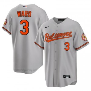 #3 Taylor Ward Gray Baltimore O's Men Official Stitch Baseball Jersey 43a66C49