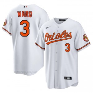 Men Taylor Ward #3 White Baltimore Orioles Game Embroidery Baseball Jersey k6OK3B59