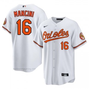 Men Trey Mancini #16 White Baltimore Orioles Game Embroidery Baseball Jersey 565w8v72