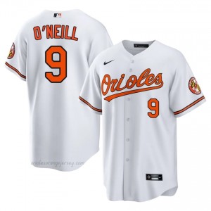 Baltimore Orioles #9 Tyler O'Neill White Men Premium Embroidery Baseball Jersey BW1q6g17