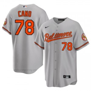 #78 Yennier Cano Gray Baltimore O's Men Official Stitch Baseball Jersey YAMAKM58