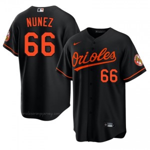 Men Anthony Nunez #66 Black Orioles Exclusive Stitched Baseball Jersey 14R43141