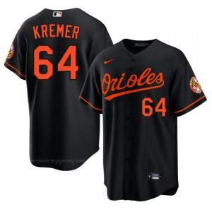 Men Dean Kremer #64 Black Orioles Exclusive Stitched Baseball Jersey 85cnyR10
