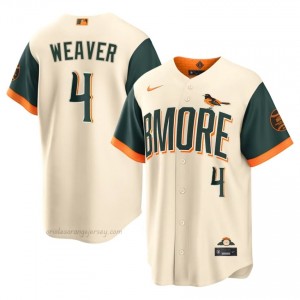 #4 Earl Weaver Cream Baltimore O's Men Official Stitch City Connect Baseball Jersey T3pTuB35