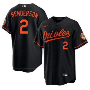 Men Gunnar Henderson #2 Black Orioles Exclusive Stitched Baseball Jersey 60oW6b46