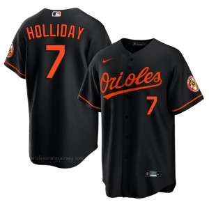 #7 Jackson Holliday Black BAL Men Classic Stitched Baseball Jersey A310J549