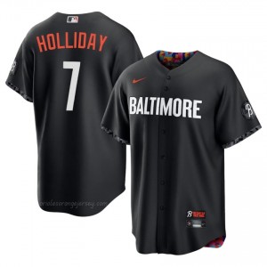 Jackson Holliday #7 Black BAL Orioles Men Limited Embroidery Baseball City Connect Jersey 1OU5fn22