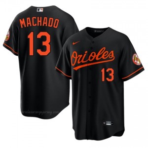 #13 Manny Machado Black BAL Men Classic Stitched Baseball Jersey 4C502l50