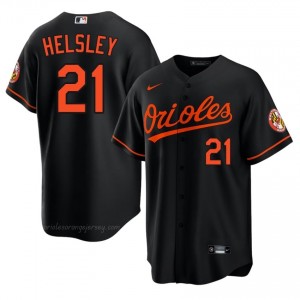 Ryan Helsley #21 Black BAL Men MLB Stitched Baseball Jersey K5rW5u77