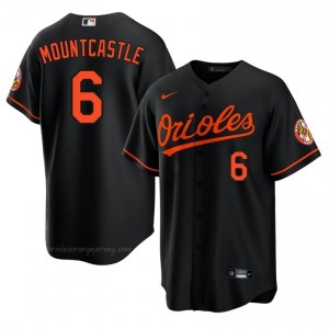 #6 Ryan Mountcastle Black BAL Men Classic Stitched Baseball Jersey skpXg819