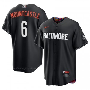 Ryan Mountcastle #6 Black BAL Orioles Men Limited Embroidery Baseball City Connect Jersey 250sq784