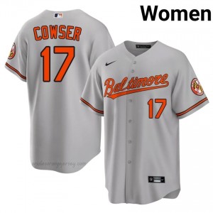 #17 Colton Cowser Gray BAL Women Classic Stitched Baseball Jersey q6gV5512