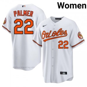 #22 Jim Palmer White Baltimore O's Women Official Stitch Baseball Jersey wbs27U40