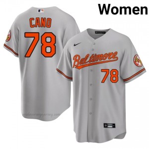 Women Yennier Cano #78 Gray Orioles Exclusive Stitched Baseball Jersey 4535AR95
