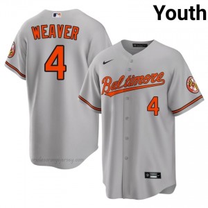 Baltimore Orioles #4 Earl Weaver Gray Youth Premium Embroidery Baseball Jersey 1hnISY82