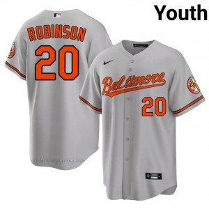 Baltimore Orioles #20 Frank Robinson Gray Youth Premium Embroidery Baseball Jersey t2460330