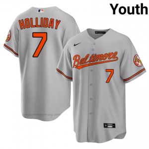 #7 Jackson Holliday Gray BAL Orioles Youth Gameday Embroidery Baseball Jersey bC0t6t87