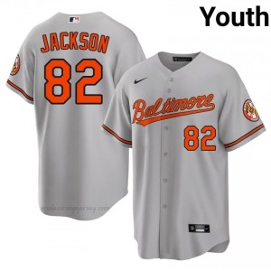 Jeremiah Jackson #82 Gray BAL Orioles Youth Limited Embroidery Baseball Jersey l3Ys2511