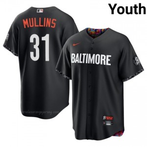 Youth Cedric Mullins #31 Black Orioles Exclusive Stitched Baseball City Connect Jersey 76l3CV82