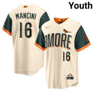 Youth Trey Mancini #16 Cream Orioles Exclusive Stitched Baseball City Connect Jersey lRm3xv87